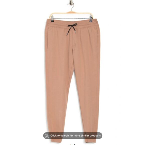 NWT Zella Rogue Lightweight Fleece‎ Casual Joggers Tan Gingersnap Men's XL - Picture 2 of 2